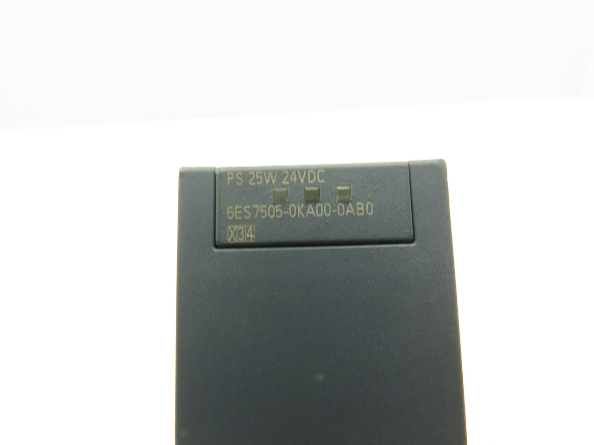 Siemens 6ES7 505-0KA00-0AB0 PS 25W 24VDC SIMATIC S7-1500 System Power Supply