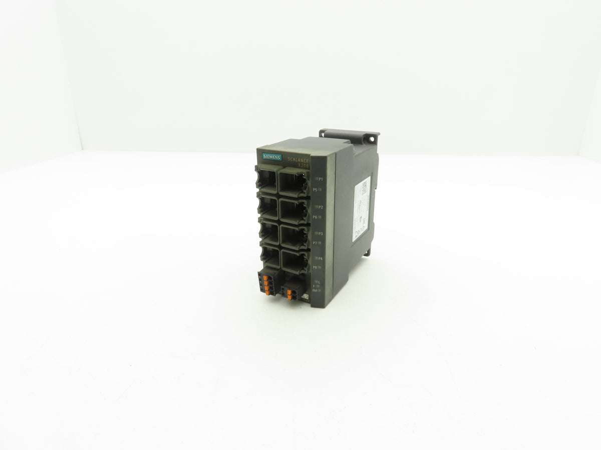 Siemens 6GK5208-0BA10-2AA3 SCALANCE X208 Managed IE Switch 8x 10/100 Mbps RJ45