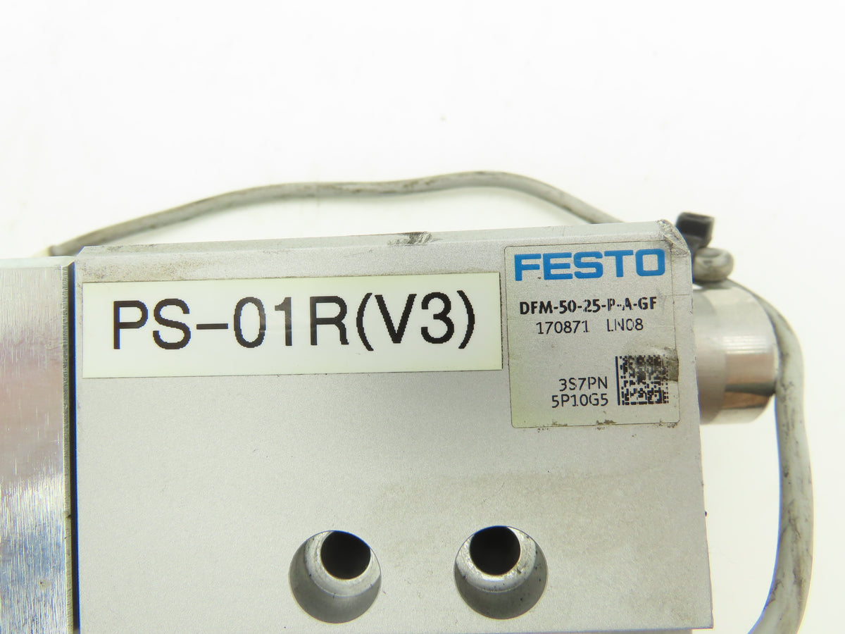 Festo DFM-50-25-P-A-GF Pneumatic Air Cylinder Guided Drive 50mm Bore 25mm Stroke