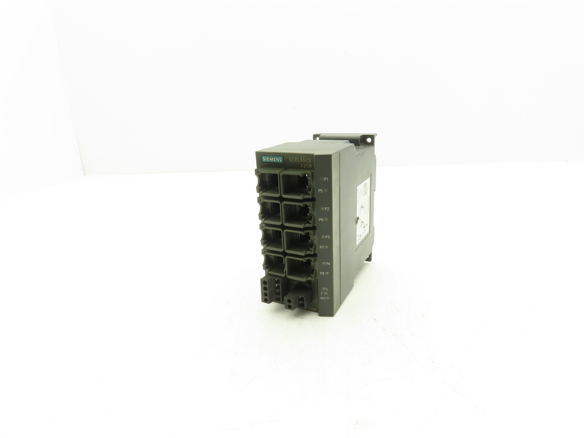 Siemens 6GK5208-0BA10-2AA3 SCALANCE X208 Managed IE Switch 8x 10/100 Mbps RJ45