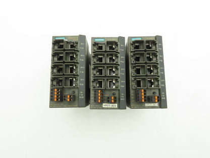 Siemens 6GK5208-0BA10-2AA3 SCALANCE X208 Managed IE Switch Lot of 3