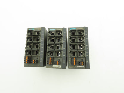 Siemens 6GK5208-0BA10-2AA3 SCALANCE X208 Managed IE Switch Lot of 3