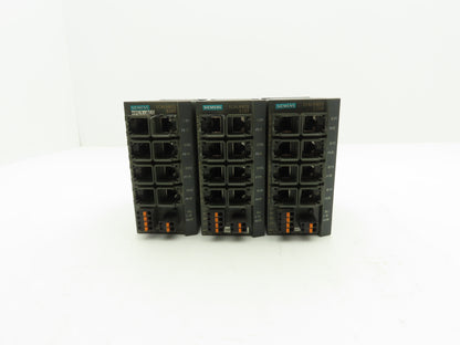 Siemens 6GK5208-0BA10-2AA3 SCALANCE X208 Managed IE Switch Lot of 3
