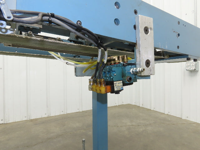 12"x 72" Belt Conveyor Pneumatic Box Pusher Filling Station Dual Belt 230V 3PH