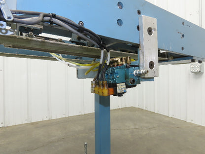 12"x 72" Belt Conveyor Pneumatic Box Pusher Filling Station Dual Belt 230V 3PH