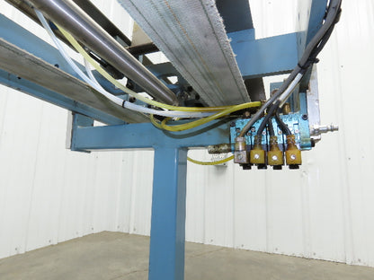 12"x 72" Belt Conveyor Pneumatic Box Pusher Filling Station Dual Belt 230V 3PH