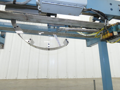 12"x 72" Belt Conveyor Pneumatic Box Pusher Filling Station Dual Belt 230V 3PH