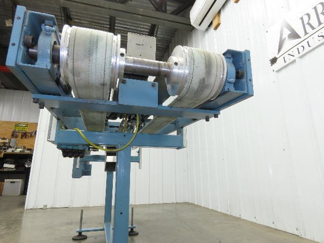 12"x 72" Belt Conveyor Pneumatic Box Pusher Filling Station Dual Belt 230V 3PH