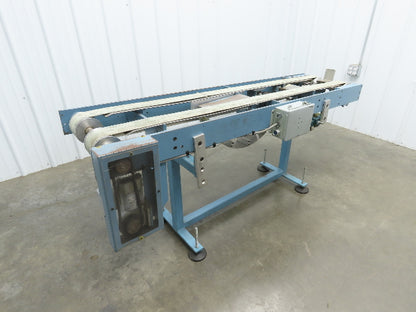 12"x 72" Belt Conveyor Pneumatic Box Pusher Filling Station Dual Belt 230V 3PH