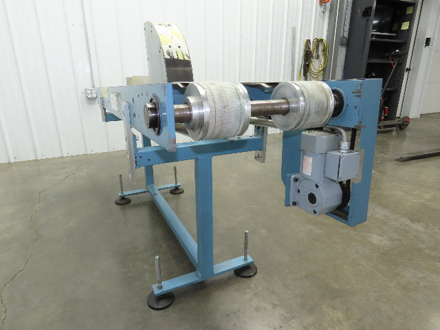 12"x 72" Belt Conveyor Pneumatic Box Pusher Filling Station Dual Belt 230V 3PH