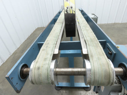 12"x 72" Belt Conveyor Pneumatic Box Pusher Filling Station Dual Belt 230V 3PH
