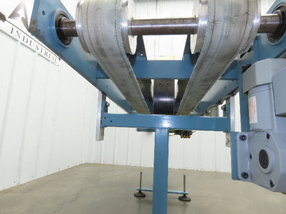 12"x 72" Belt Conveyor Pneumatic Box Pusher Filling Station Dual Belt 230V 3PH