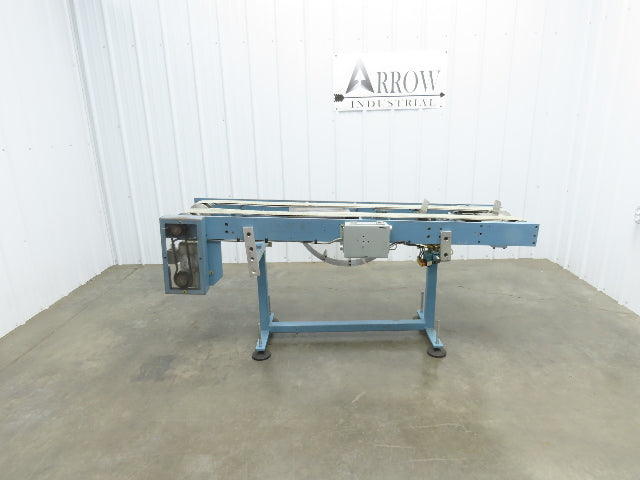 12"x 72" Belt Conveyor Pneumatic Box Pusher Filling Station Dual Belt 230V 3PH