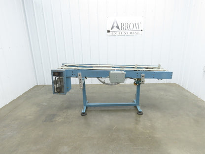 12"x 72" Belt Conveyor Pneumatic Box Pusher Filling Station Dual Belt 230V 3PH