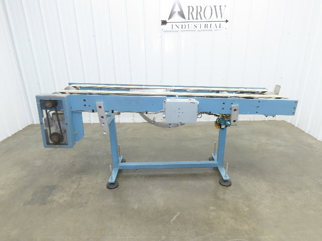 12"x 72" Belt Conveyor Pneumatic Box Pusher Filling Station Dual Belt 230V 3PH
