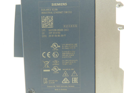 Siemens 6GK5 208-0BA00-2AC2 SCALANCE XC208 SIMATIC Industrial Ethernet Switch