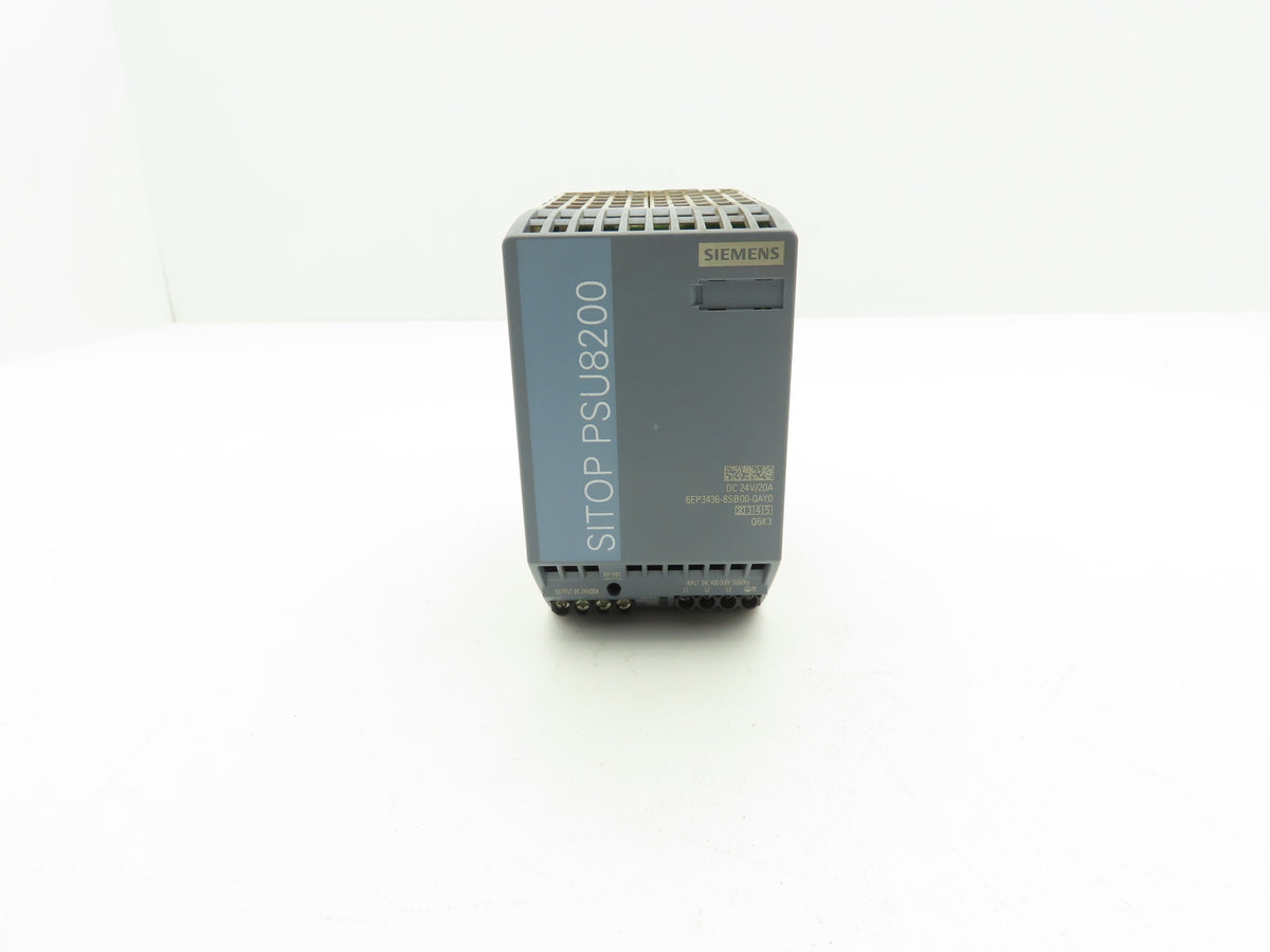 Siemens SITOP PSU8200 Power Supply DC 24V 20A 3PH 6EP3436-8SB00-0AY0