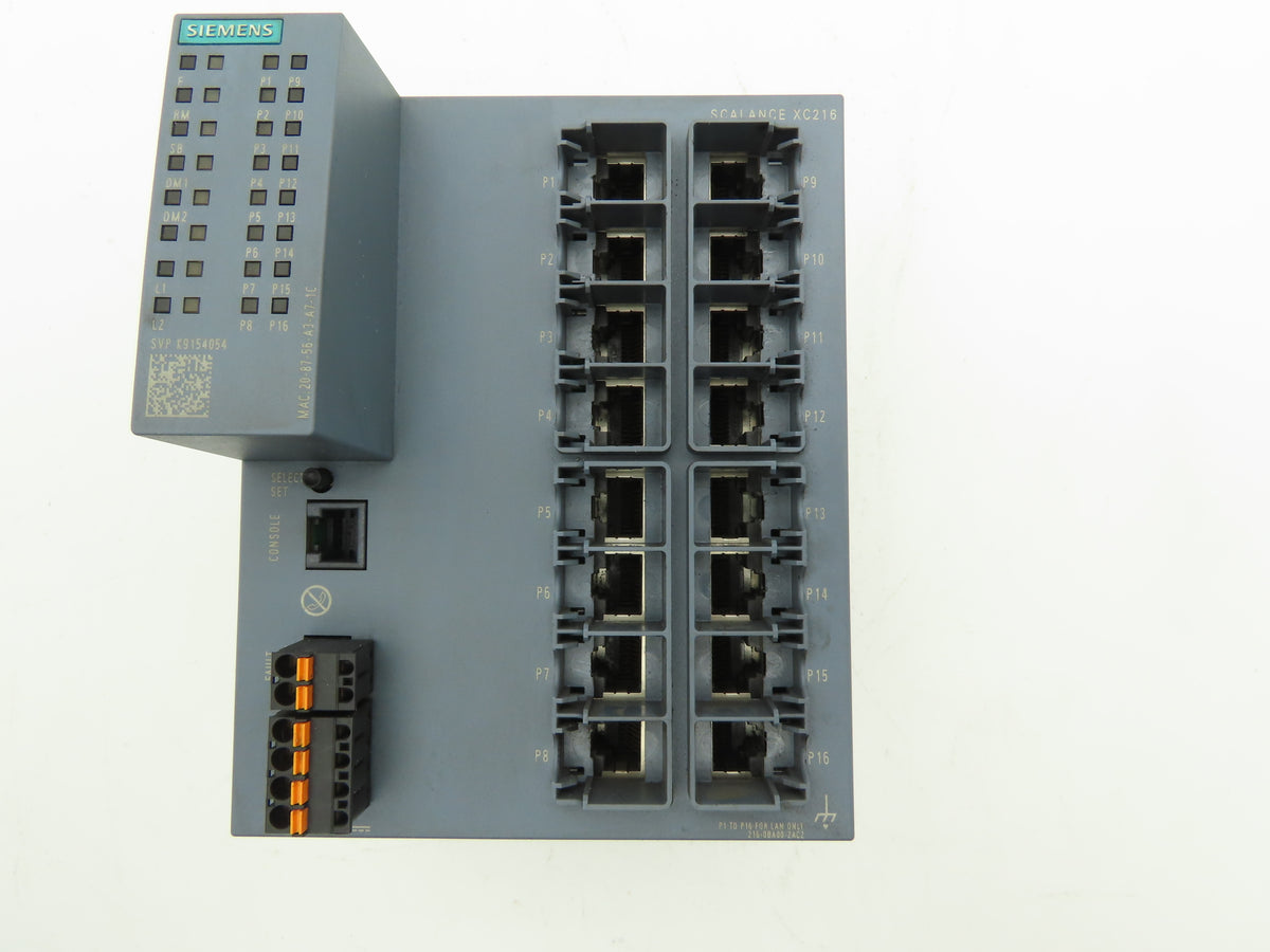 Siemens 6GK5 216-0BA00-2AC2 SCALANCE XC216 SIMATIC Industrial Ethernet Switch