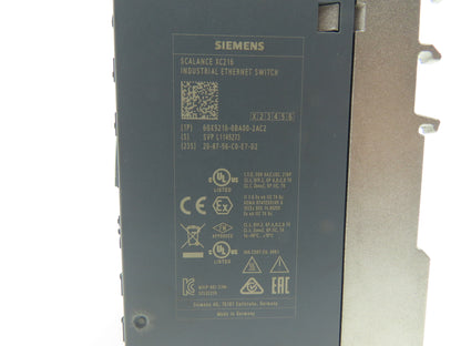 Siemens 6GK5 216-0BA00-2AC2 SCALANCE XC216 SIMATIC Industrial Ethernet Switch