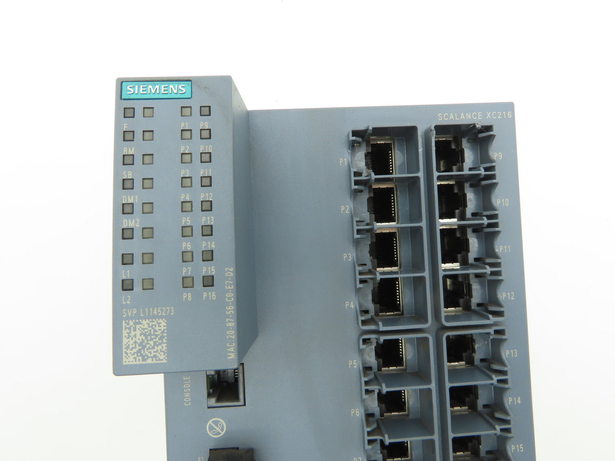 Siemens 6GK5 216-0BA00-2AC2 SCALANCE XC216 SIMATIC Industrial Ethernet Switch