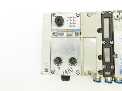 Festo VMPA2-FB-EMS-4 Solenoid Valve Manifold 24VDC w/Bus Node CPX-FB33