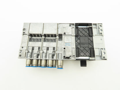 Festo VMPA2-FB-EMS-4 Solenoid Valve Manifold 24VDC w/Bus Node CPX-FB33