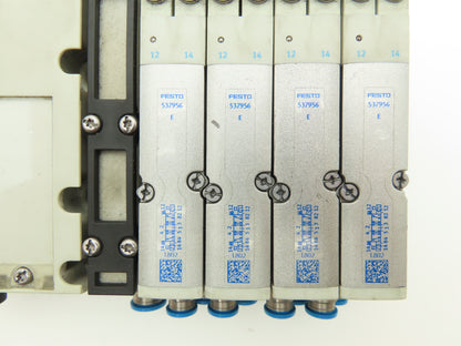 Festo VMPA2-FB-EMS-4 Solenoid Valve Manifold 24VDC w/Bus Node CPX-FB33