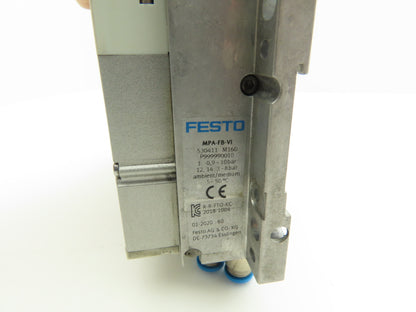Festo VMPA2-FB-EMS-4 Solenoid Valve Manifold 24VDC w/Bus Node CPX-FB33