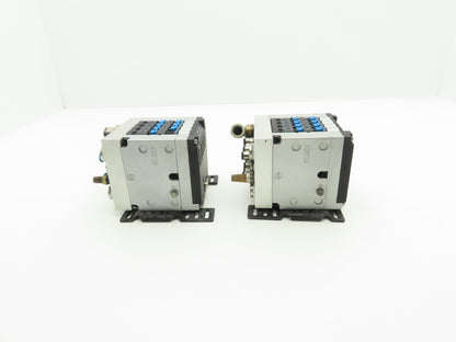 Festo CPV14-GE-MP-4 Pneumatic 4 Station Solenoid Valve Manifold 161361 Lot of 2