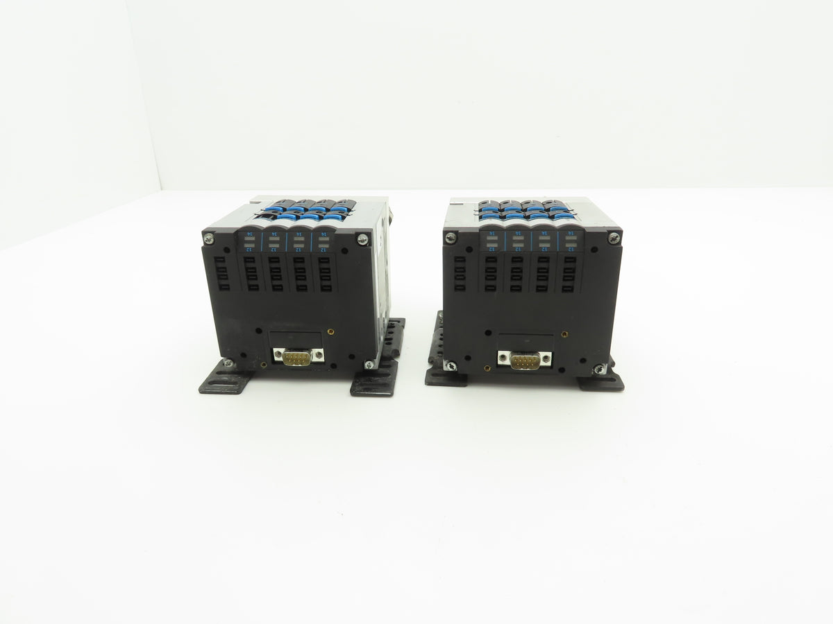 Festo CPV14-GE-MP-4 Pneumatic 4 Station Solenoid Valve Manifold 161361 Lot of 2