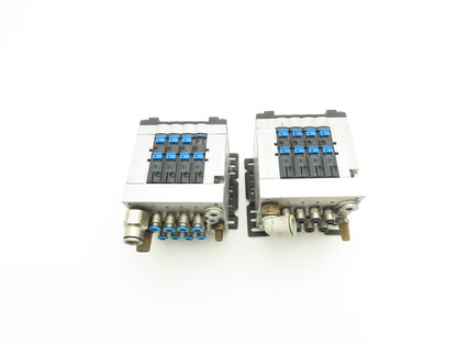 Festo CPV14-GE-MP-4 Pneumatic 4 Station Solenoid Valve Manifold 161361 Lot of 2