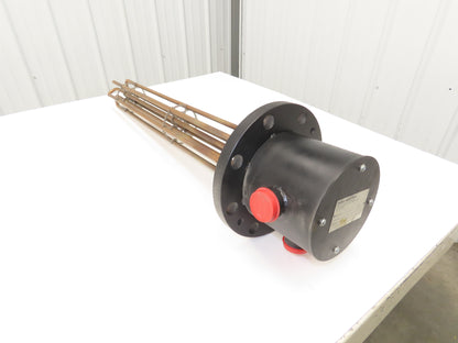 Durex Industries BC665921 Flanged Immersion Heater 24kw 480V 3PH 33"Tubes 10"OD