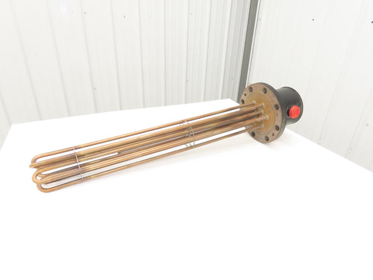 Durex Industries BC665921 Flanged Immersion Heater 24kw 480V 3PH 33"Tubes 10"OD