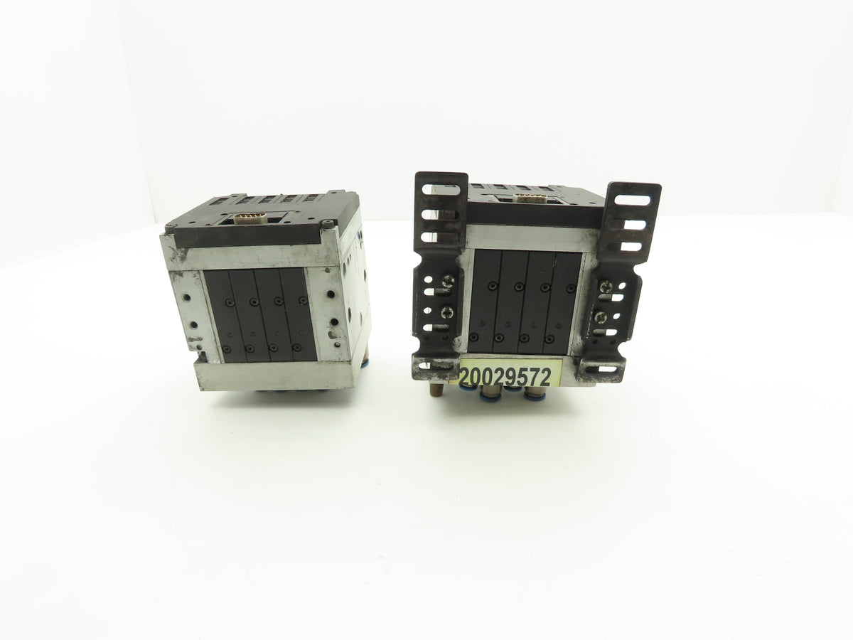 Festo CPV14-GE-MP-4 Pneumatic 4 Station Solenoid Valve Manifold 161361 Lot of 2