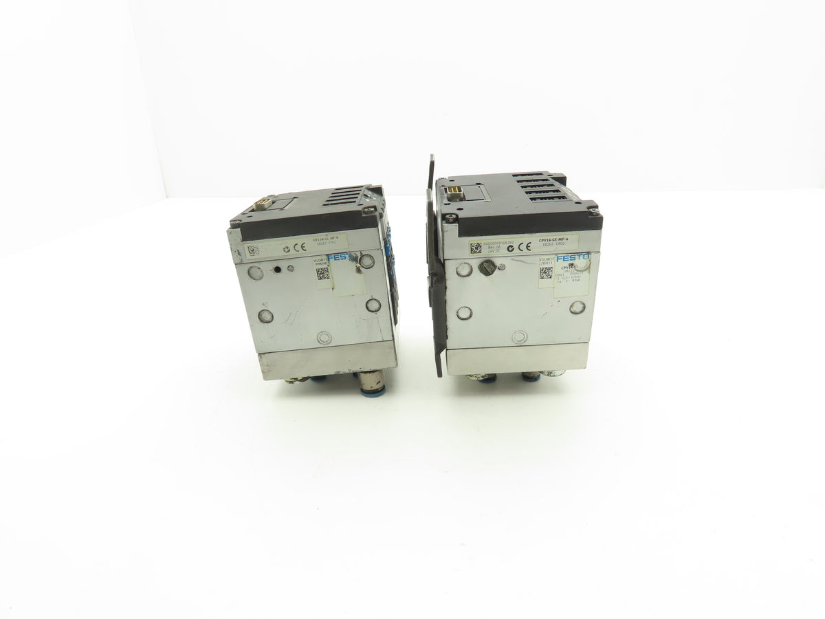 Festo CPV14-GE-MP-4 Pneumatic 4 Station Solenoid Valve Manifold 161361 Lot of 2