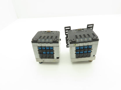 Festo CPV14-GE-MP-4 Pneumatic 4 Station Solenoid Valve Manifold 161361 Lot of 2