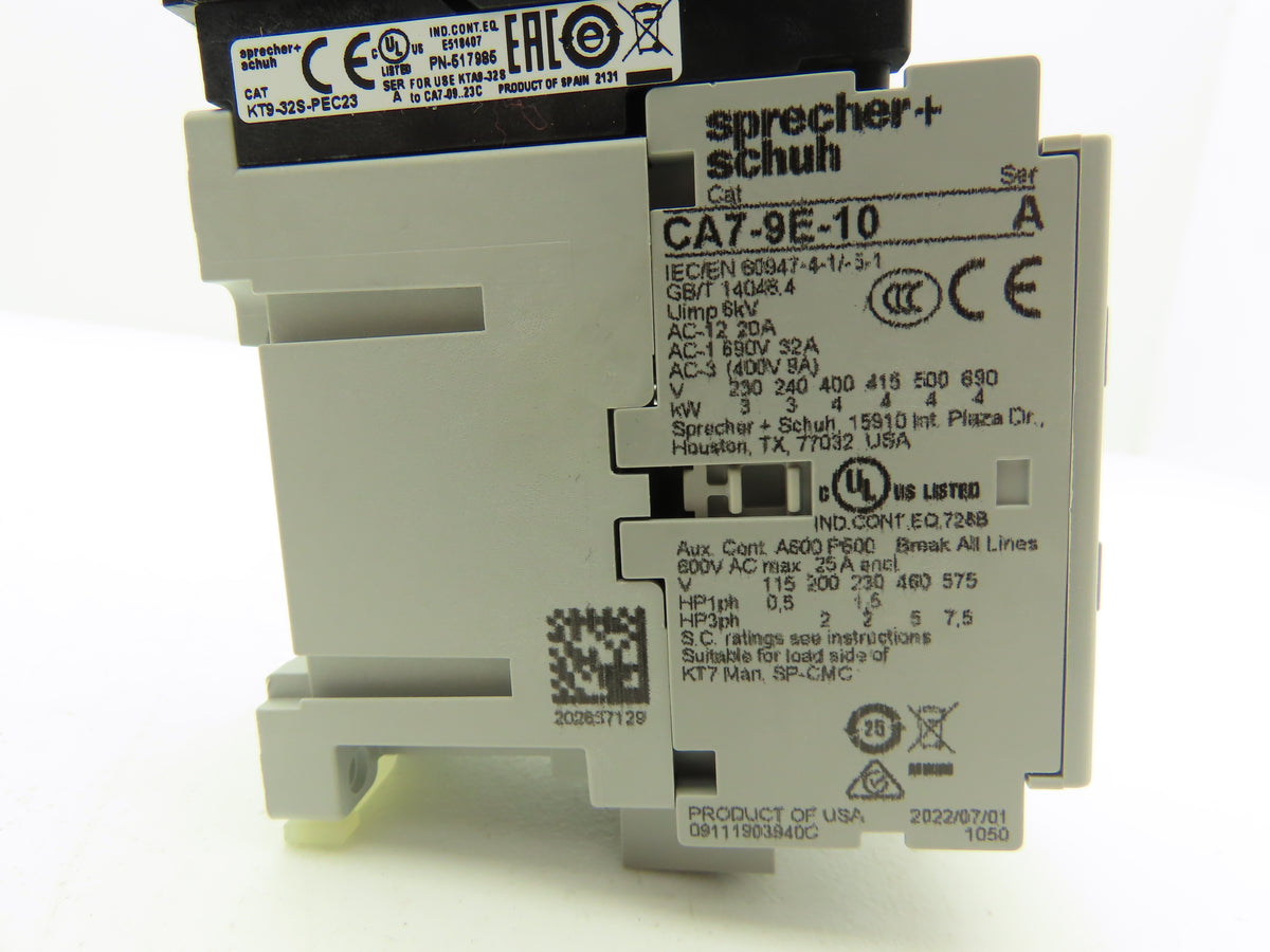 Sprecher + Schuh Ecombo Combination Motor Starter 24VDC 2.5A 200-575V 0.5-1.5Hp