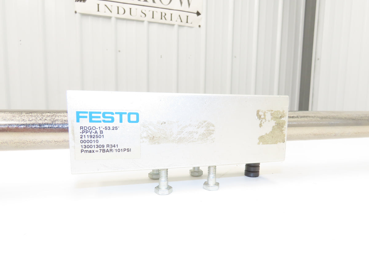 Festo RDGO-1"-53.25 PPVA-B Rodless Linear Drive Pneumatic Actuator 53.25" Stroke