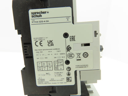 Sprecher + Schuh Ecombo Combination Motor Starter 24VDC 4A 200-575V 0.75-3Hp