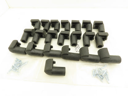 Ryson S00482 Black Bullnose End Cap Poly Spiral Conveyor Belt  Lot of 21
