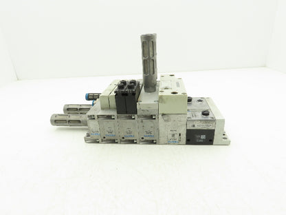 Festo VSVA-B-P53E-ZD-A2-1T1L 4-Station Solenoid Valve Manifold CPX-FB33 24VDC