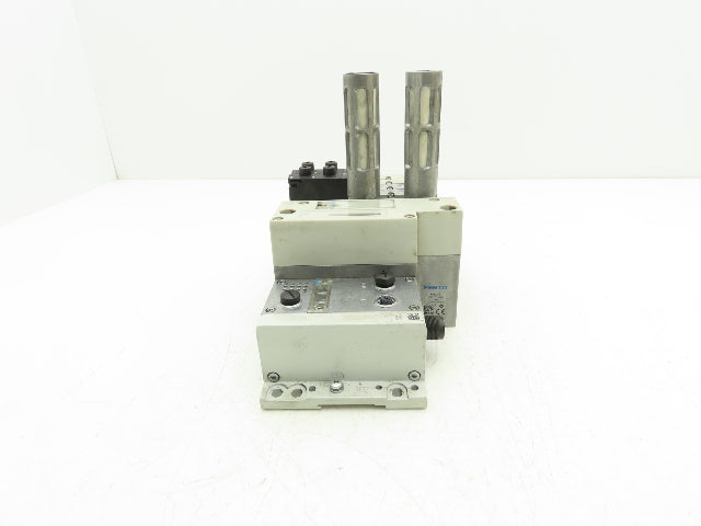 Festo VSVA-B-P53E-ZD-A2-1T1L 4-Station Solenoid Valve Manifold CPX-FB33 24VDC