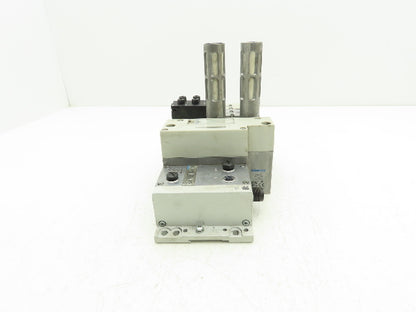Festo VSVA-B-P53E-ZD-A2-1T1L 4-Station Solenoid Valve Manifold CPX-FB33 24VDC