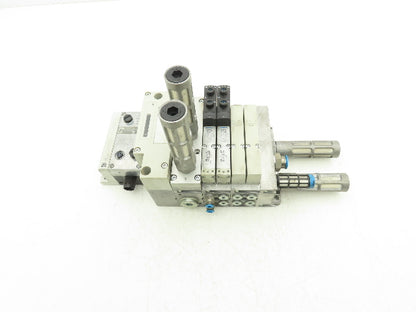 Festo VSVA-B-P53E-ZD-A2-1T1L 4-Station Solenoid Valve Manifold CPX-FB33 24VDC