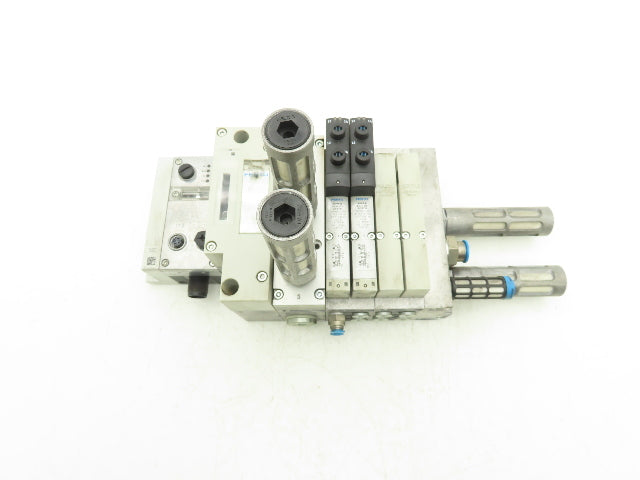 Festo VSVA-B-P53E-ZD-A2-1T1L 4-Station Solenoid Valve Manifold CPX-FB33 24VDC