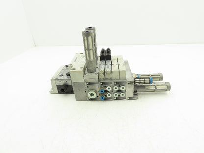 Festo VSVA-B-P53E-ZD-A2-1T1L 4-Station Solenoid Valve Manifold CPX-FB33 24VDC