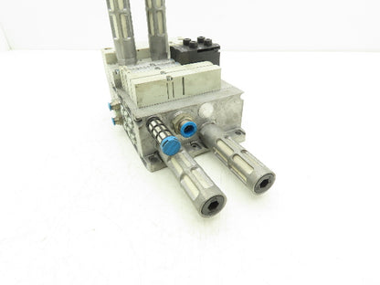 Festo VSVA-B-P53E-ZD-A2-1T1L 4-Station Solenoid Valve Manifold CPX-FB33 24VDC