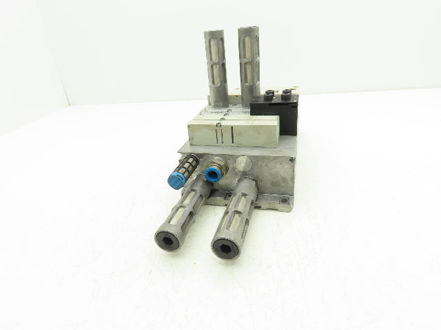 Festo VSVA-B-P53E-ZD-A2-1T1L 4-Station Solenoid Valve Manifold CPX-FB33 24VDC