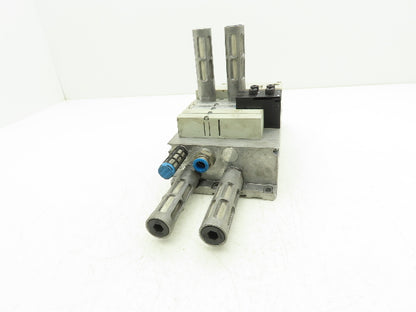Festo VSVA-B-P53E-ZD-A2-1T1L 4-Station Solenoid Valve Manifold CPX-FB33 24VDC
