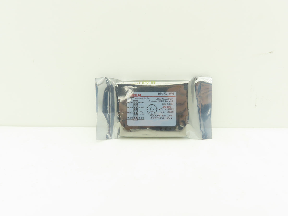 HELM HM1734-WM Two Channel Load Cell Input Module Strain Guage 5 VDC Excitation